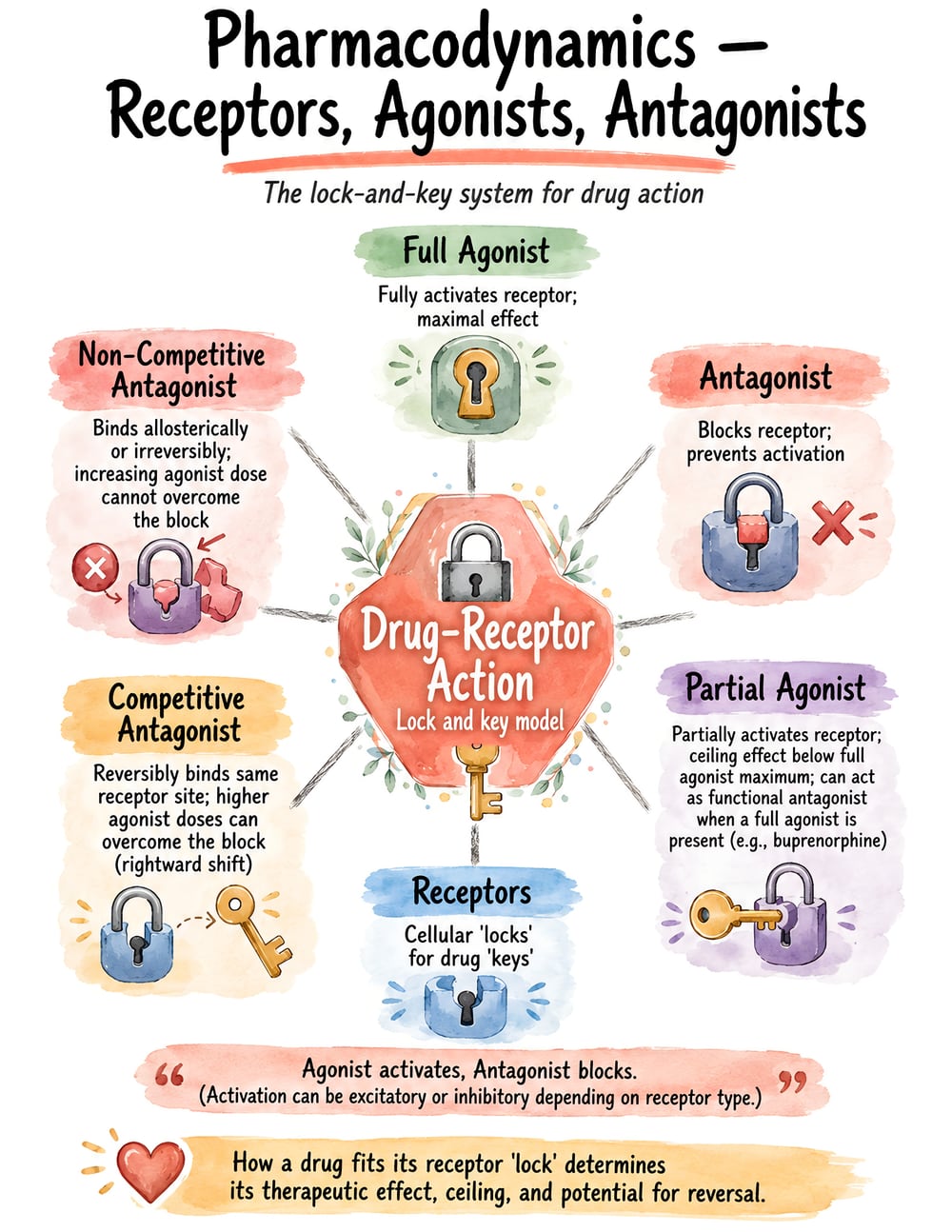 Visual Notes pharmacodynamics concept page